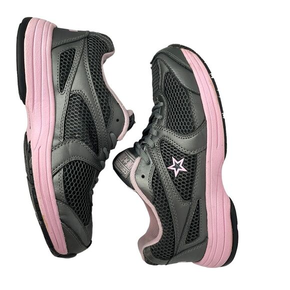 Converse C164 Women's Key Player Work Shoe Sneaker Safety Toe Size 8.5 Wide Pink - Picture 7 of 12